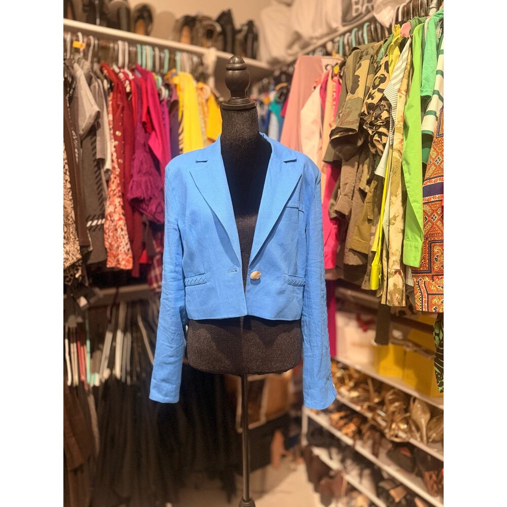 JASON Wu jacket with braided accent on sleeve size medium medium